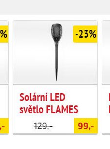 Solární LED světlo FLAMES