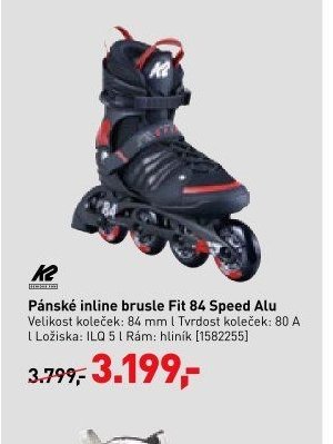 Pánské inline brusle Fit 84 Speed Alu