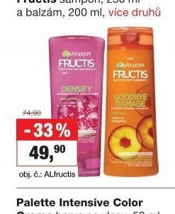 Fructis šampon, 250 ml a balzám, 200 ml