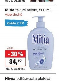 Mitia tekuté mýdlo, 500 ml
