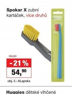 Spokar X zubní kartáček, více druhů