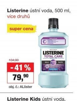 Listerine ústní voda, 500 ml, více druhů