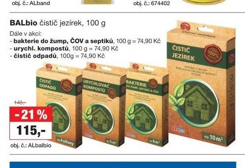 BALbio čistič jezírek, 100 g