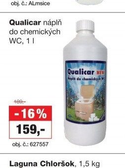 Qualicar náplň do chemických WC, 1 l