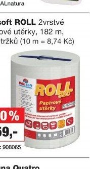 BALsoft ROLL 2vrstvé papírové utěrky