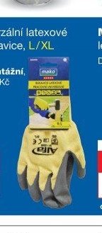 Mako univerzální latexové pracovní rukavice