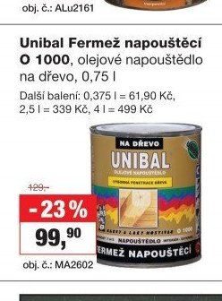 Unibal Fermež napouštěcí O 1000