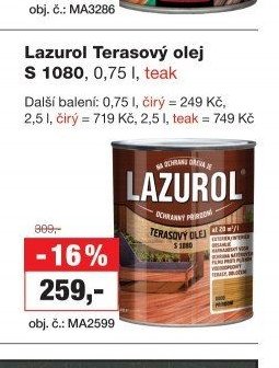 Lazurol Terasový olej S 1080