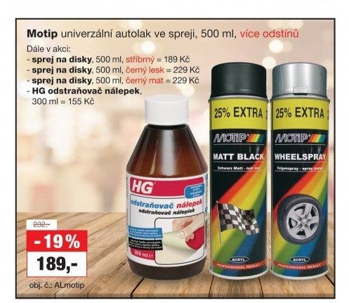 Motip univerzální autolak