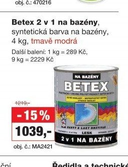 Betex 2 v 1 na bazény
