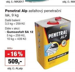 Penetral Alp asfaltový penetrační lak