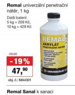 Remal univerzální penetrační nátěr, 1 kg