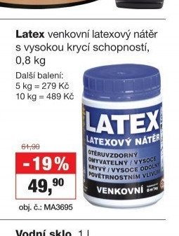 Latex venkovní latexový nátěr