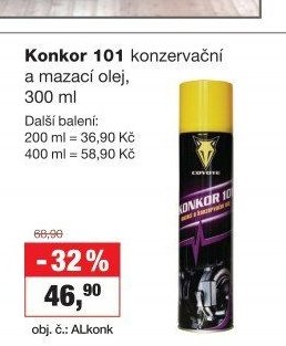 Konkor 101 konzervační a mazací olej, 300 ml