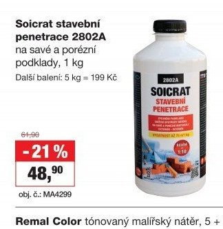 Soicrat stavební penetrace 2802A 1 kg