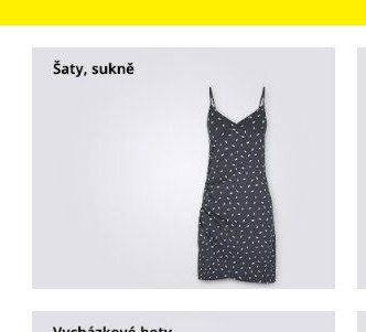 Šaty, sukně