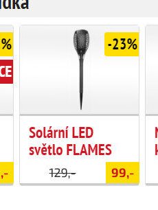 Solární LED světlo FLAMES