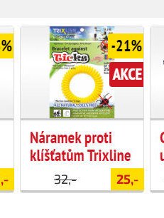 Náramek proti klíšťatům Trixline