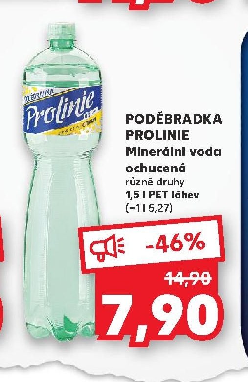 PODĚBRADKA PROLINIE Minerální voda ochucená