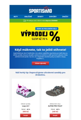 aktuální leták Sportisimo 14.7.2020-19.7.2020