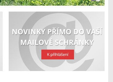 Novinky do mailové schránky