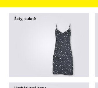 Šaty, sukně