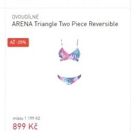 ARENA Triangle Two Piece Reversible