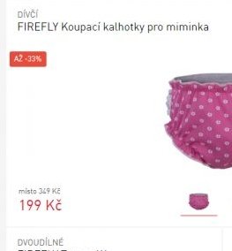 FIREFLY Koupací kalhotky pro miminka