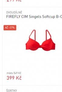 FIREFLY CIM Singels Softcup B-Cup