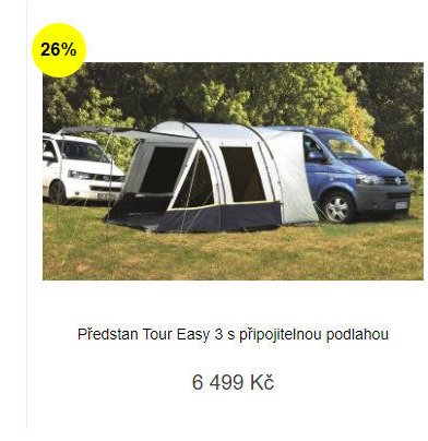 Předstan Tour Easy 3 s připojitelnou podlahou