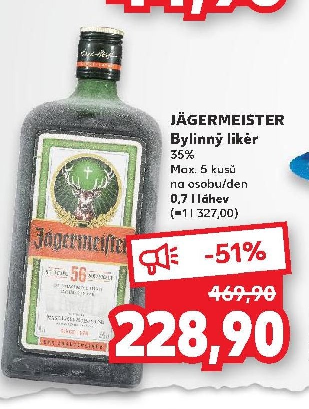 JÄGERMEISTER Bylinný likér