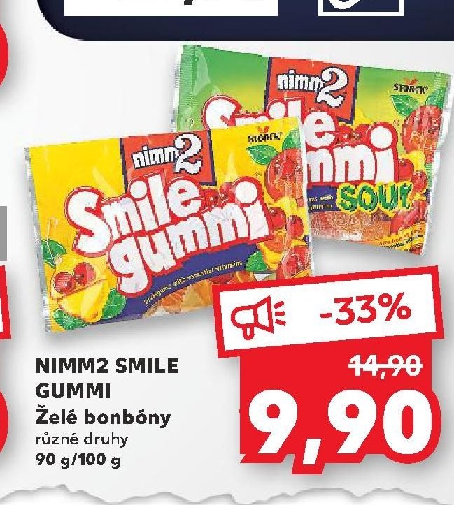 NIMM2 SMILE GUMMI Želé bonbóny