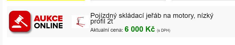 Pojízdný skládací jeřáb na motory, nízký profil 2t
