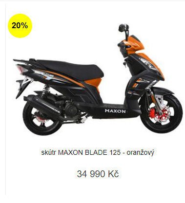 skútr MAXON BLADE 125 - oranžový