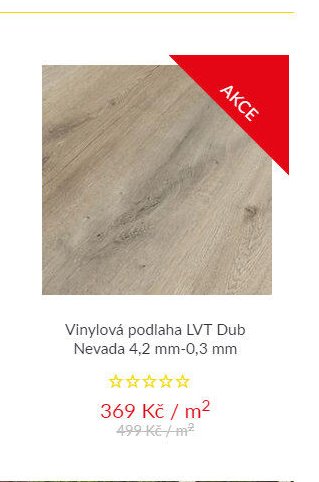 Vinylová podlaha LVT Dub Nevada 4,2 mm-0,3 mm