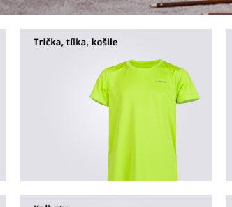 Trička, tílka, košile