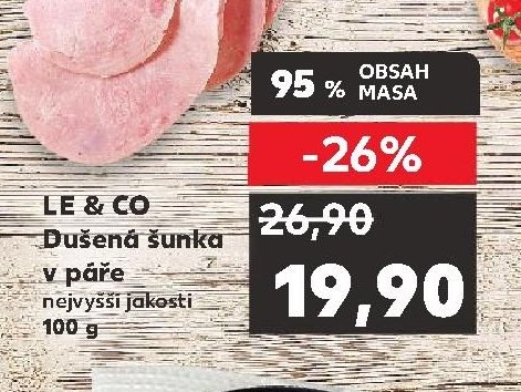 LE & CO Dušená šunka v páře