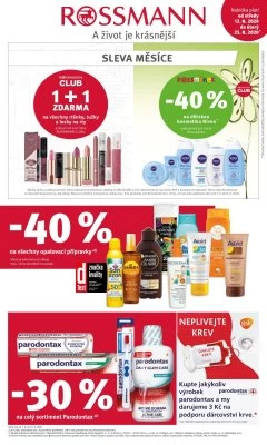 aktuální leták ROSSMANN drogerie 12.8.2020-25.8.2020