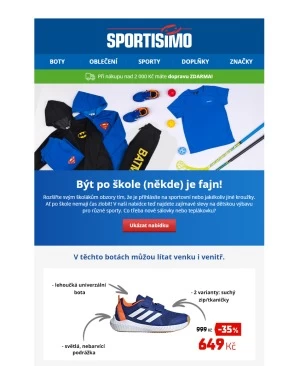 aktuální leták Sportisimo 25.8.2020-30.8.2020