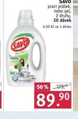 SAVO prací prášek nebo gel