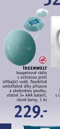 IDEENWELT koupelnové rádio