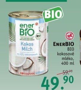 enerBIO kokosové mléko, 400 ml