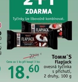 TOMM'S Flapjack ovesná tyčinka