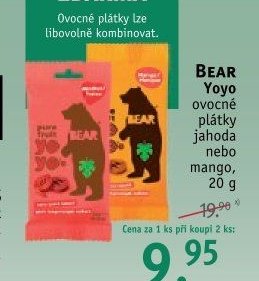 BEAR yoyo ovocné plátky