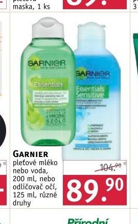 GARNIER pleťové mléko nebo voda