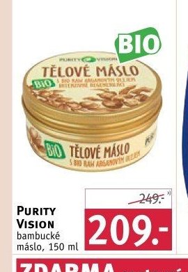 PURITY VISION bambucké máslo, 150 ml