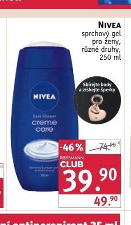 NIVEA sprchový gel pro ženy, různé druhy, 250 ml
