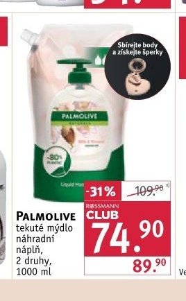 PALMOLIVE tekuté mýdlo náhradní náplň, 2 druhy, 1000 ml