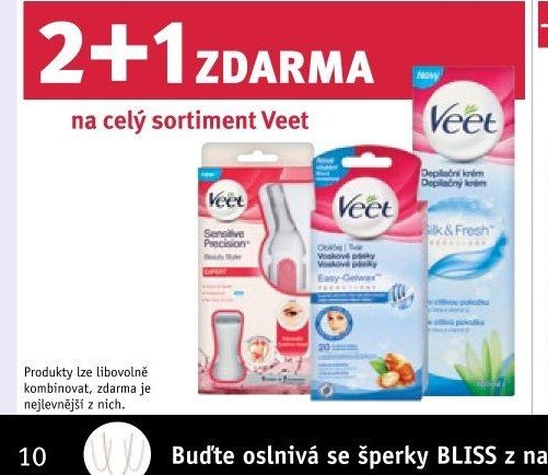 VEET depilační krém nebo voskové pásky