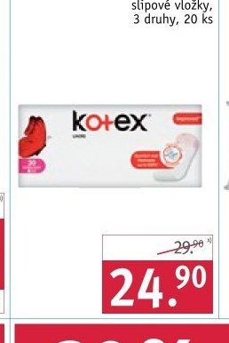 Kotex slipové vložky